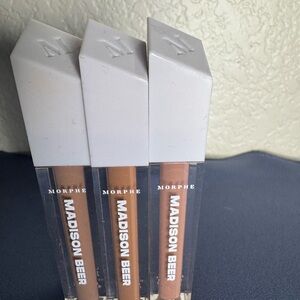 Morphe Madison Beer Lip Gloss Trio - Nude and Tan Shades